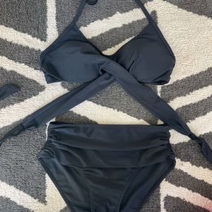 High waited bathing suit